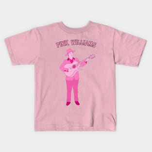 Pink w/Guitar Drawing Kids T-Shirt
